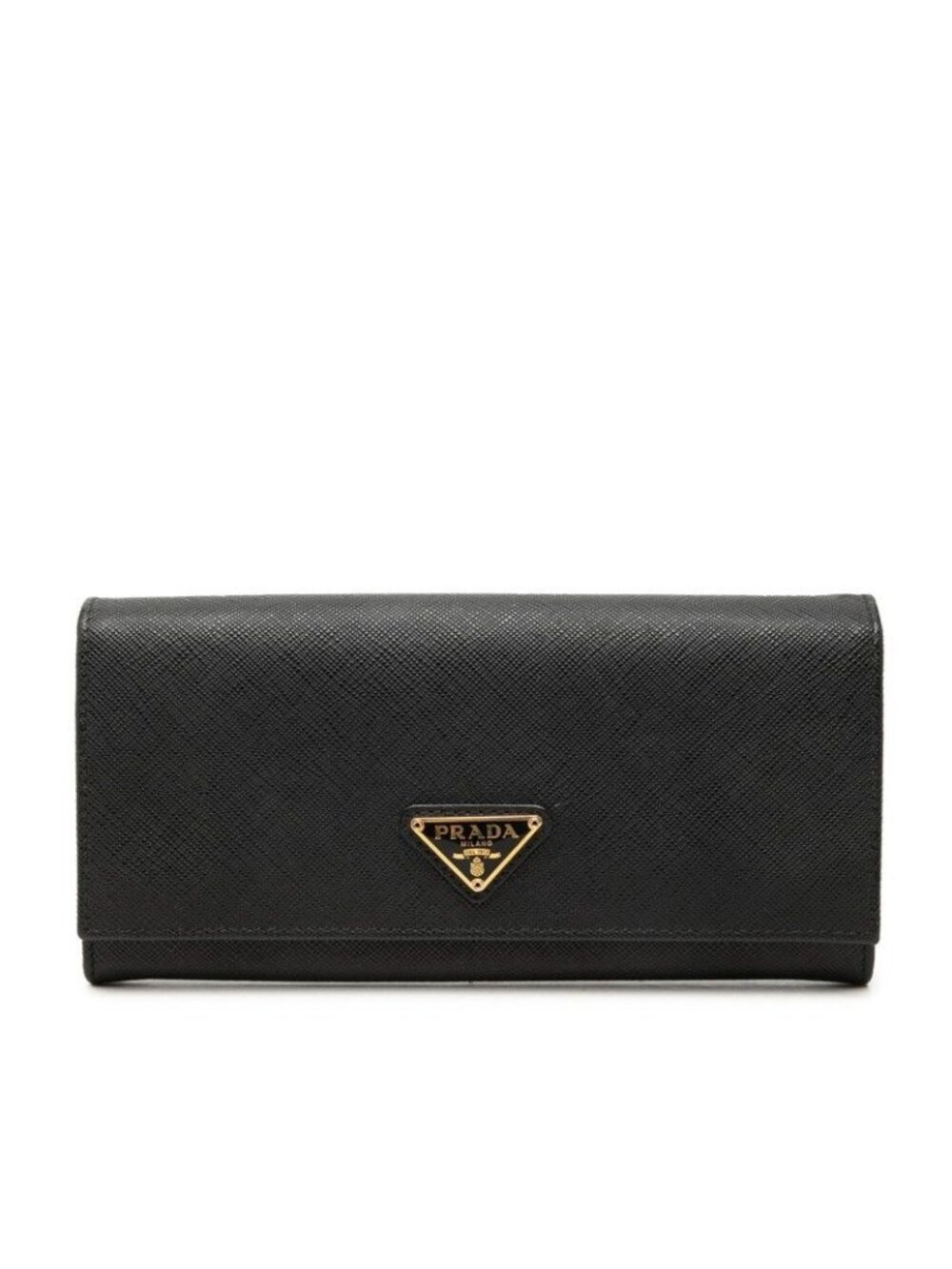 Prada Bifold Wallet Black Saffiano Leather